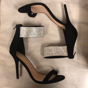 Strappy Heels With Crystal Ankle Cuffs! ✨